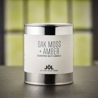 Oak Moss + Amber Scented Candle
